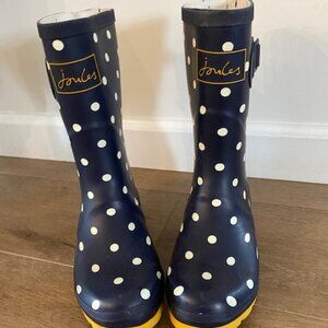 Joules Polka Dot Rubber  Wellies